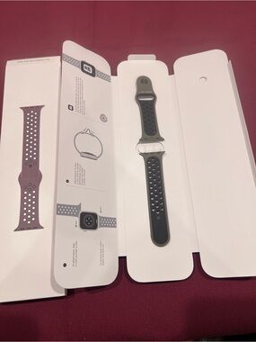Sport Silicone Perforated Watch Band - Olive grey/black